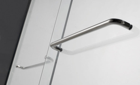 76"Hx60"W Framed Sliding Shower Door, Chrome