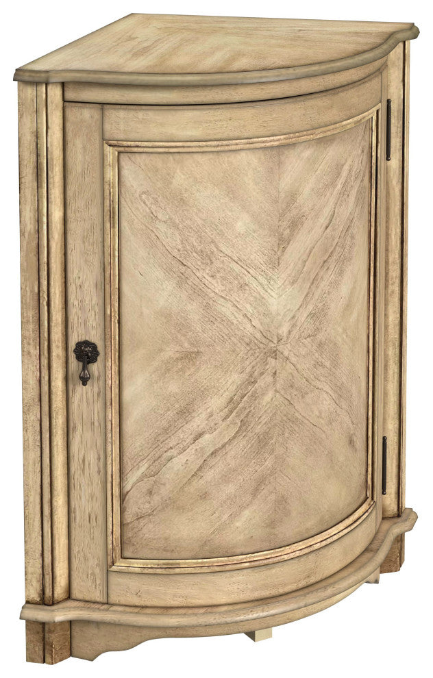 Durham Corner Cabinet, Antique Beige