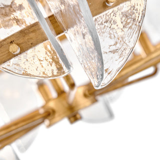 Fredrick Ramond Seraphina Large Drum Chandelier, Distressed Brass