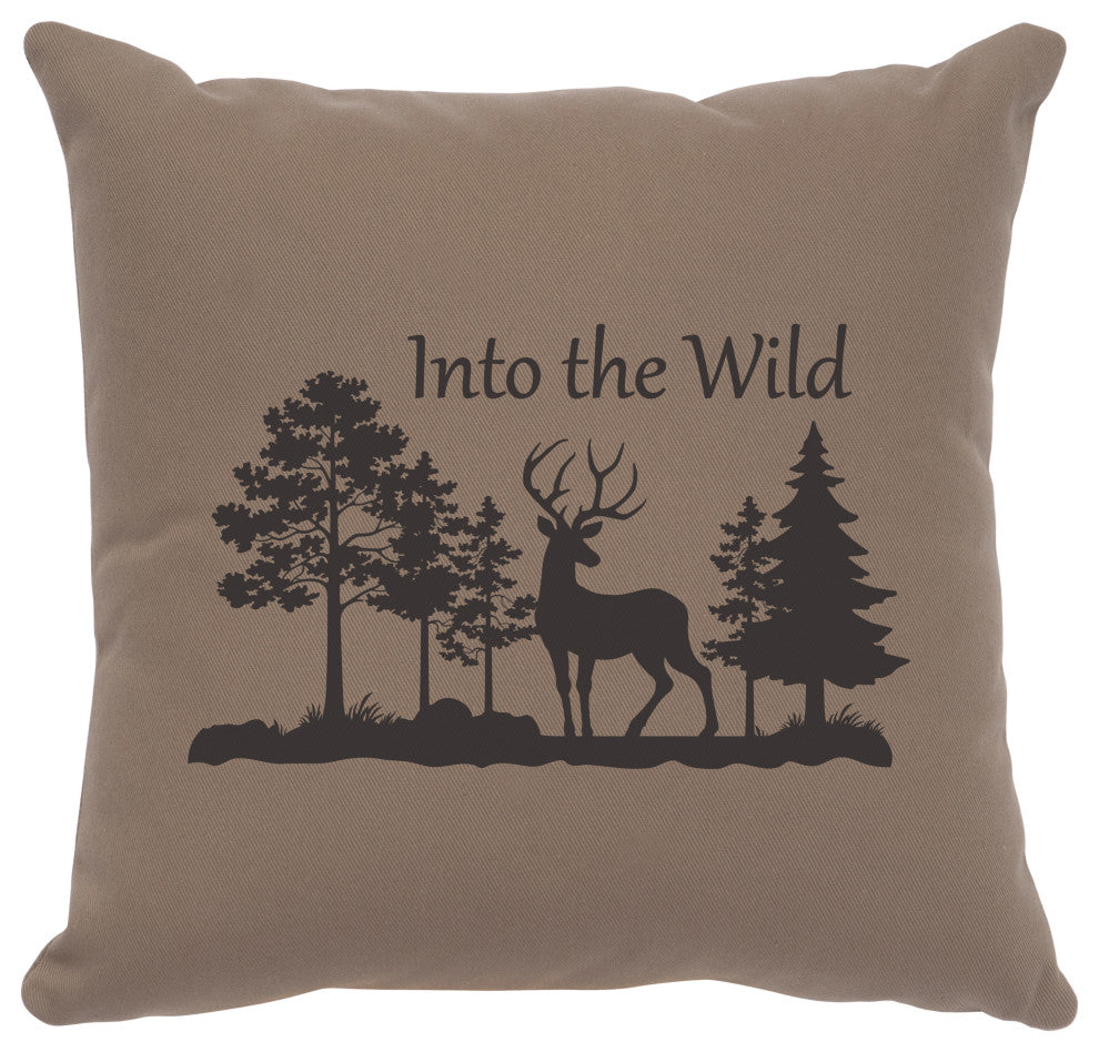 Image Pillow 16x16 Into Wild Cotton Taupe