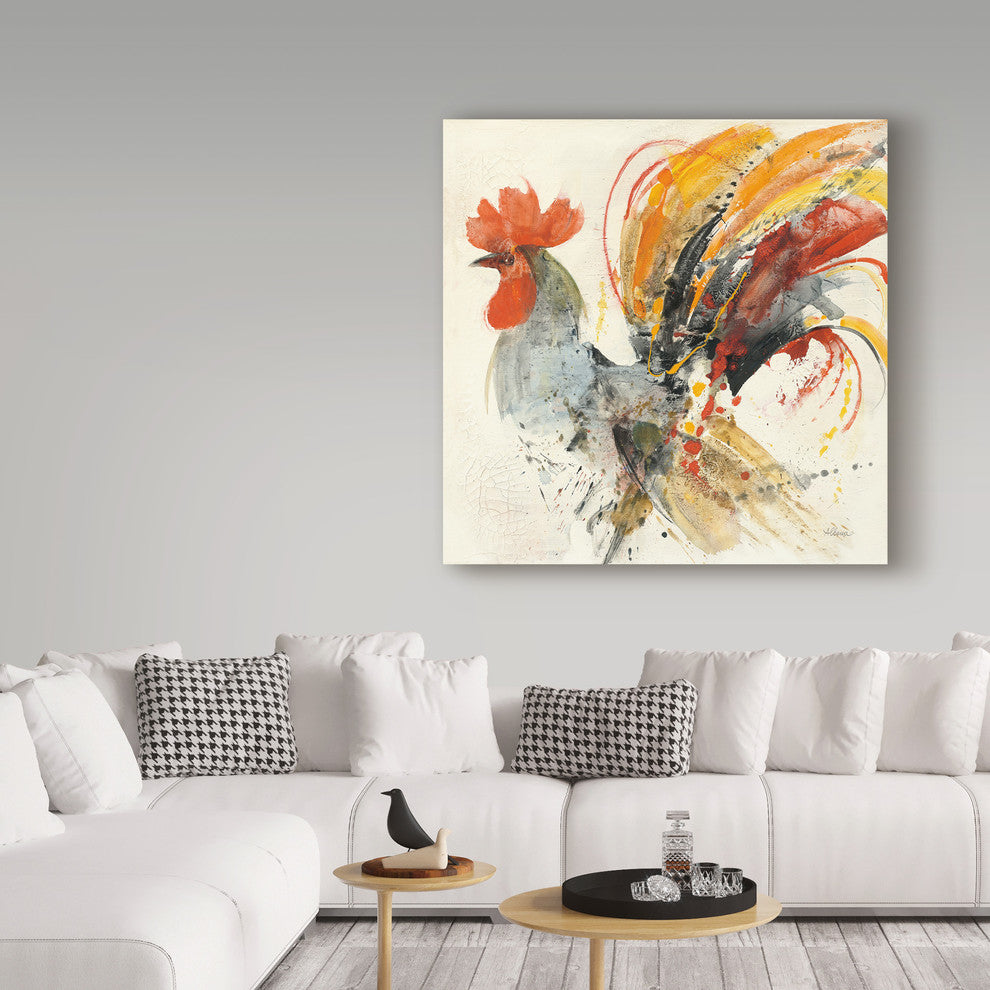 Albena Hristova 'Festive Rooster II' Canvas Art