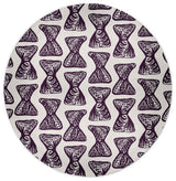 Bongo Rhythm Rug, Purple, 5' Round
