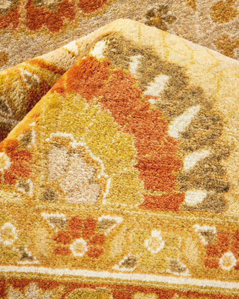 Mogul, One-of-a-Kind Hand-Knotted Area Rug, Ivory, 9' 2" x 11' 10"