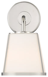 Fulton One Light Wall Mount in Polished Nickel