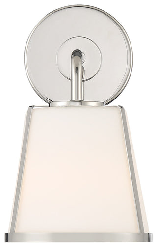 Fulton One Light Wall Mount in Polished Nickel