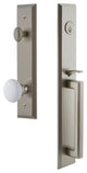 Fifth Avenue 1-Piece Dummy Handleset, D Grip and Hyde Park Knob, 849552