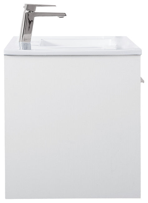 Single Bathroom Floating Vanity, White, 40"