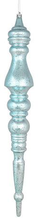 Vickerman N190932D 20" Baby Blue Mercury Finial, Pack of 2