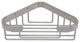 Corner Soap Basket, Satin Nickel