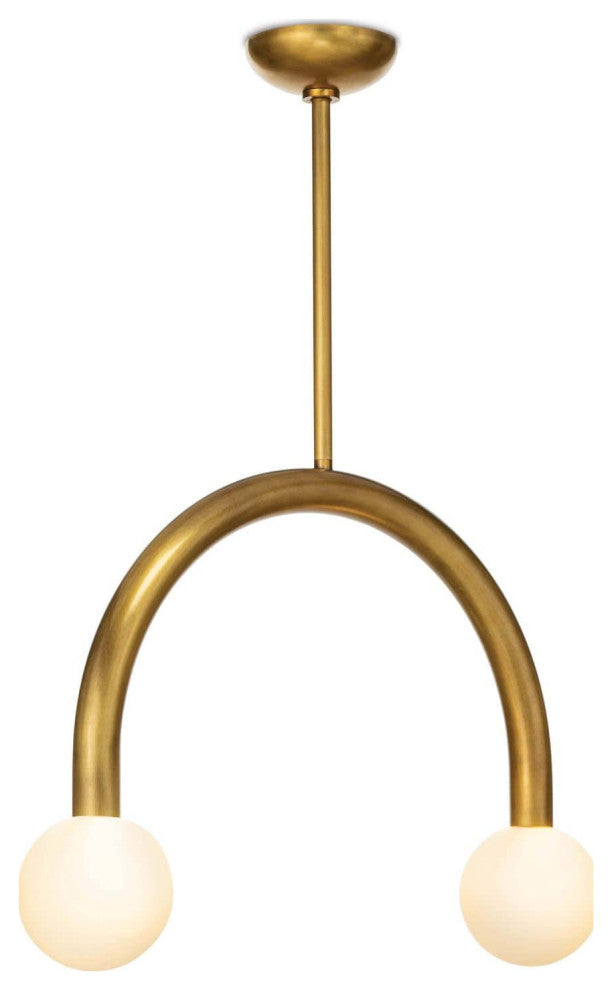 Happy Pendant Small, Brass