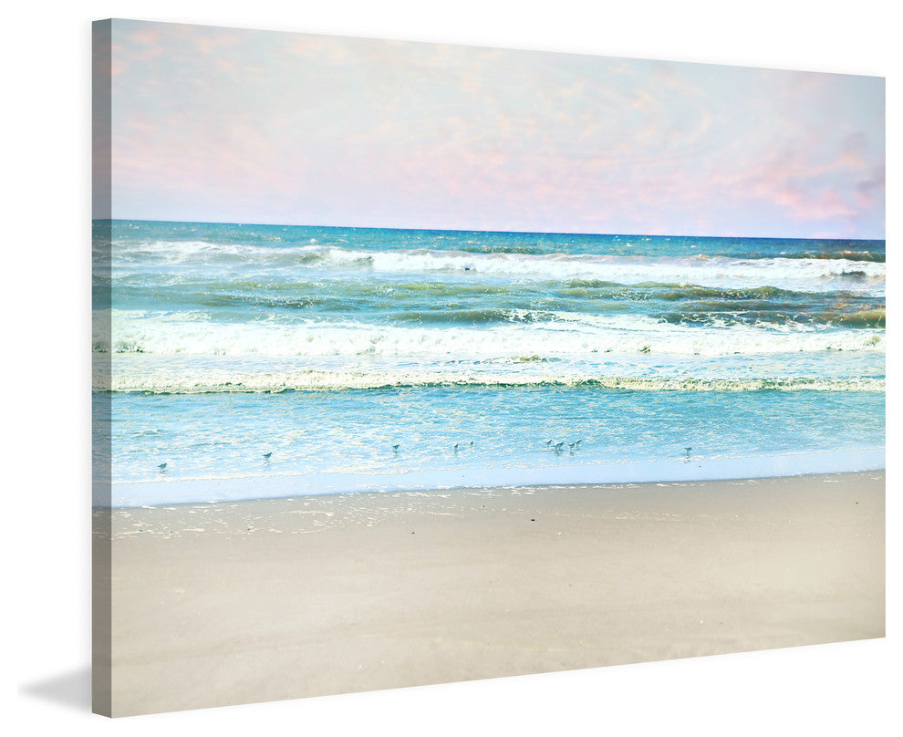 "Summer Beach" Painting Print on Wrapped Canvas