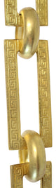 RCH Hardware Brass Greek Key Chandelier Chain, Various Finishes, Acid Dipped, U5