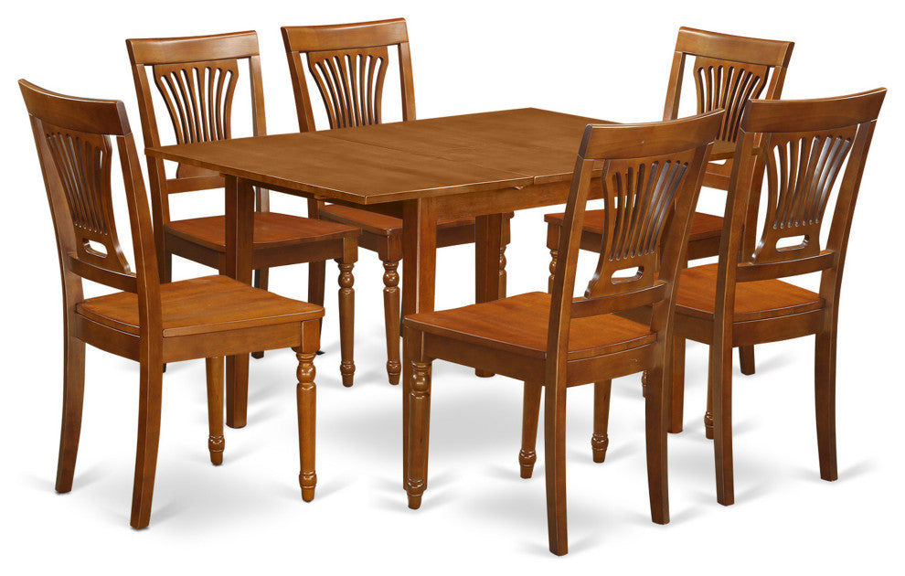7 Pc Kitchen Nook Dining Set -Kitchen Table 6 Chairs For Dining Room