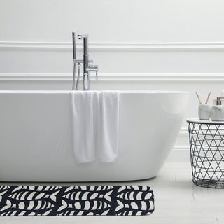 24" x 17" Swimming School Bathmat, Shark Blue