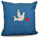 Decorative Holiday Pillow, Animal Print, Teal, 16"x16"