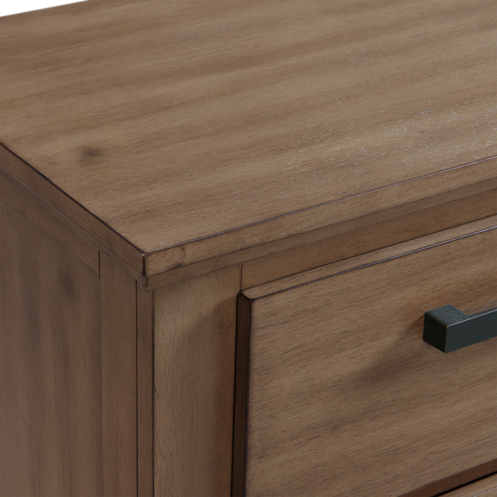 Picket House Jaxon 2 Drawer Nightstand, Gray