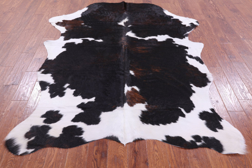 7' 7" X 5' 3" Organic Natural Hair-On Cowhide Area Rug C1757