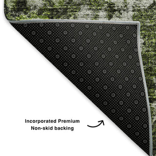 Premium Machine Washable Mayfield AMF651 Green 5' x 7'6" Rug