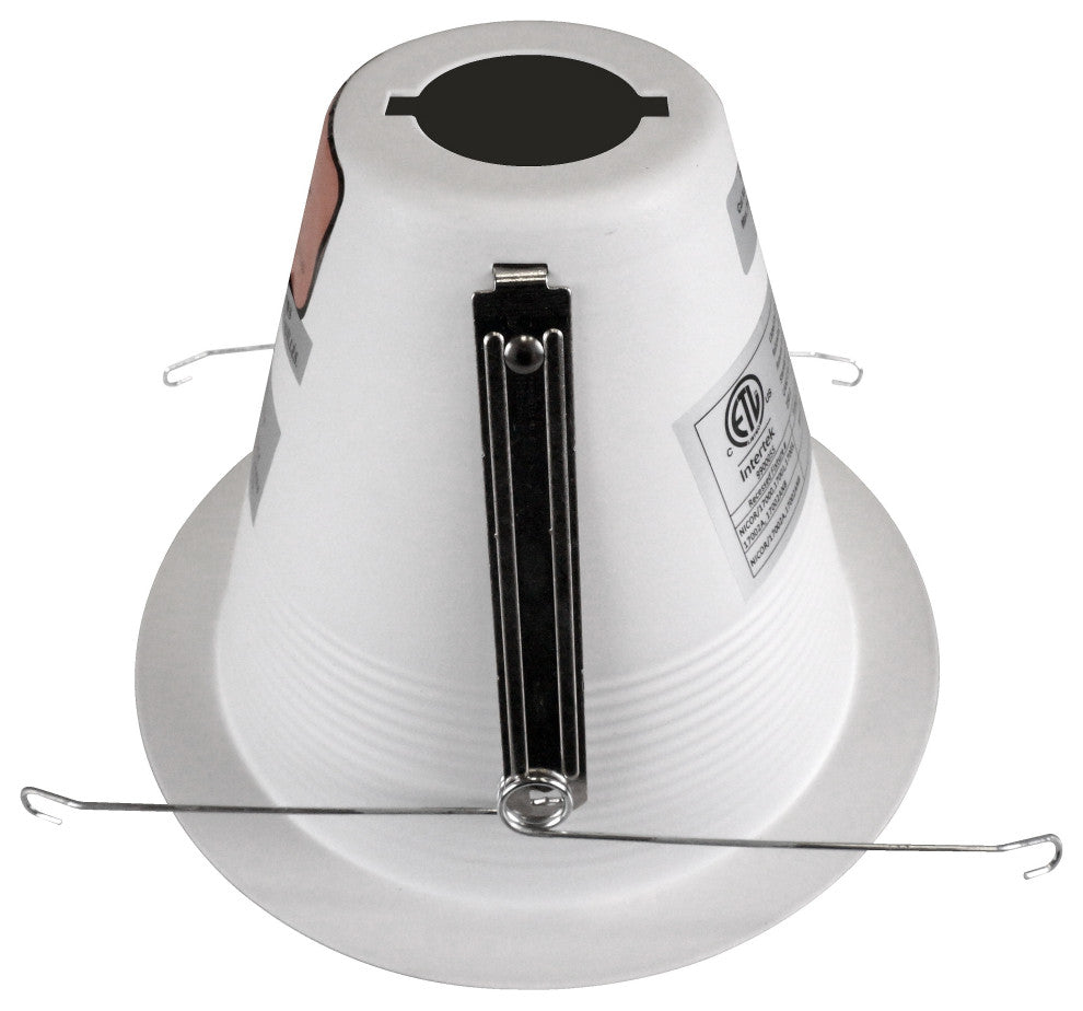 6 in. Airtight Recessed Cone Baffle Trim, Fits 6 inch Housings, White, Dry Location Rated