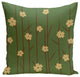 Polyester Outdoor Pillow, Floral, 20"x20"