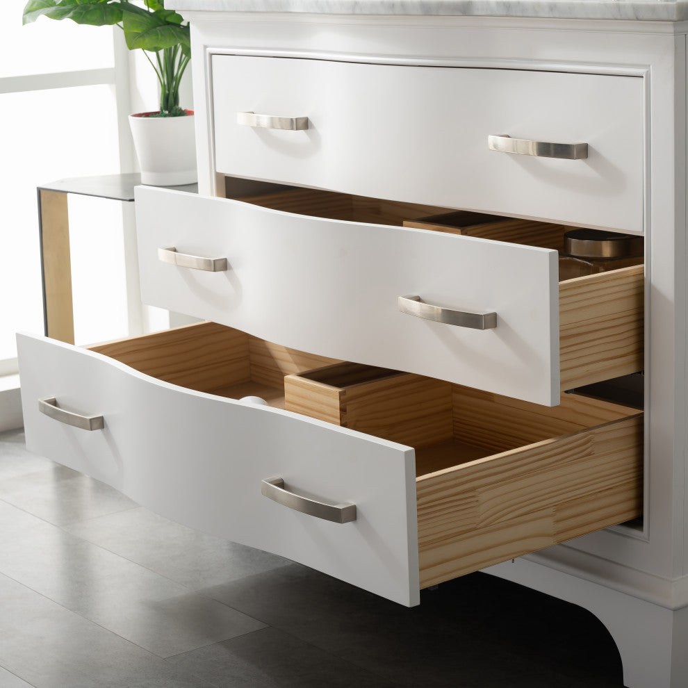 Monroe 42" Bathroom Vanity, White