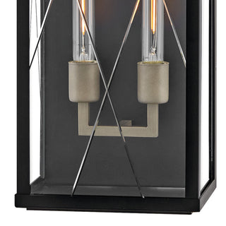 Hinkley Monte Large Wall Mount Lantern, Black