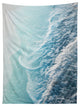 Anita's & Bella's Artwork Soft Turquoise Ocean Dream Waves Tapestry
