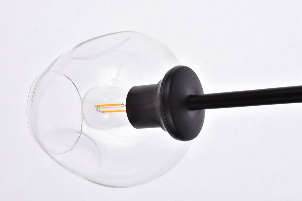 Cerys 9-Light Black Chandelier