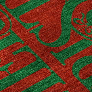 Addison Premium Washable Mayfield AMF217 Red 8' x 10' Rug