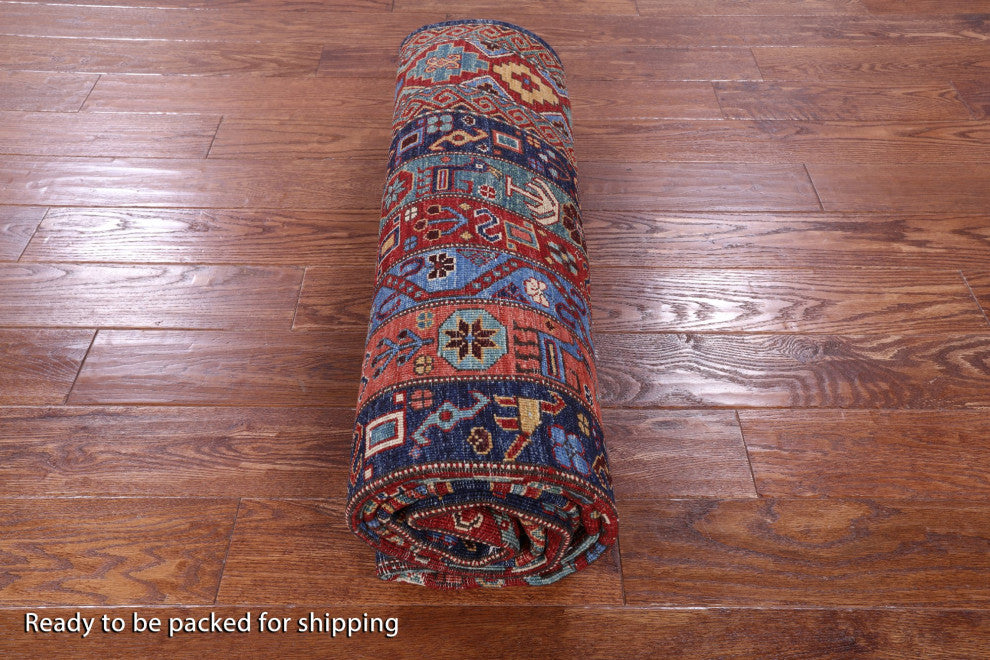 5' 10" X 8' 9" Tribal Persian Gabbeh Shall Hand Knotted Wool Rug Q11153