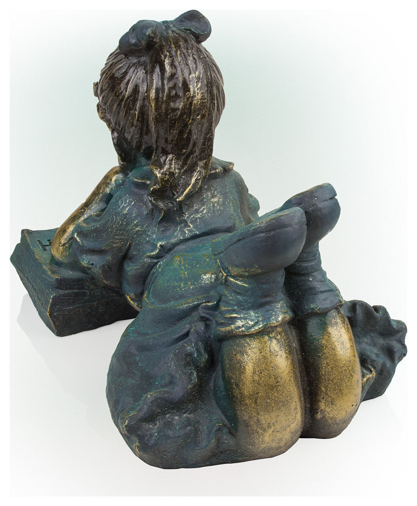 Girl Reading Book Statue