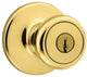 Kwikset Tylo Entry Knob, Polished Brass