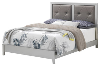 Primo Full Bed, Silver Champagne