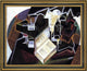 Juan Gris Book- Pipe and Glasses - 16" x 20" Framed Premium Canvas Print