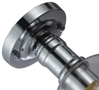 Chloe Lighting Strang Transitional 1-Light Chrome Semi-Flush Ceiling Fixture