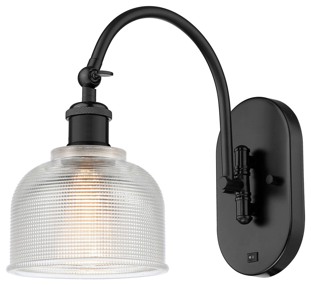 Innovations 518-1W-BK-G412-LED 1-Light Sconce, Matte Black