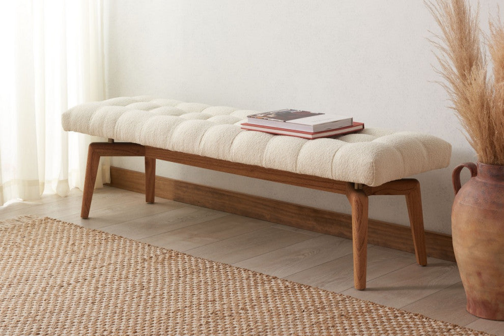 Safavieh Couture Gallagher Tufted Bench