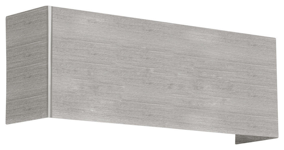 Eglo 1x100w Wall Light W/ Matte Nickel Finish & Satin Glass - 86998A