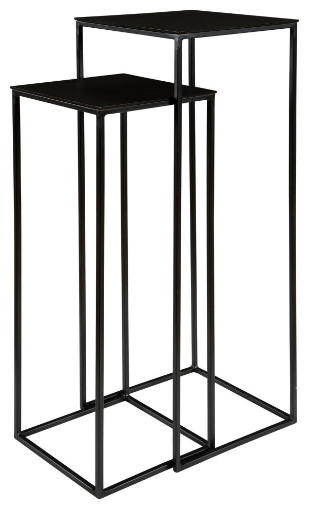 Coreene Nesting Pedestal Tables, S/2"