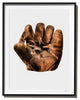Army Baseball Glove Photograph, Front View, Black Frame, 27''x35''