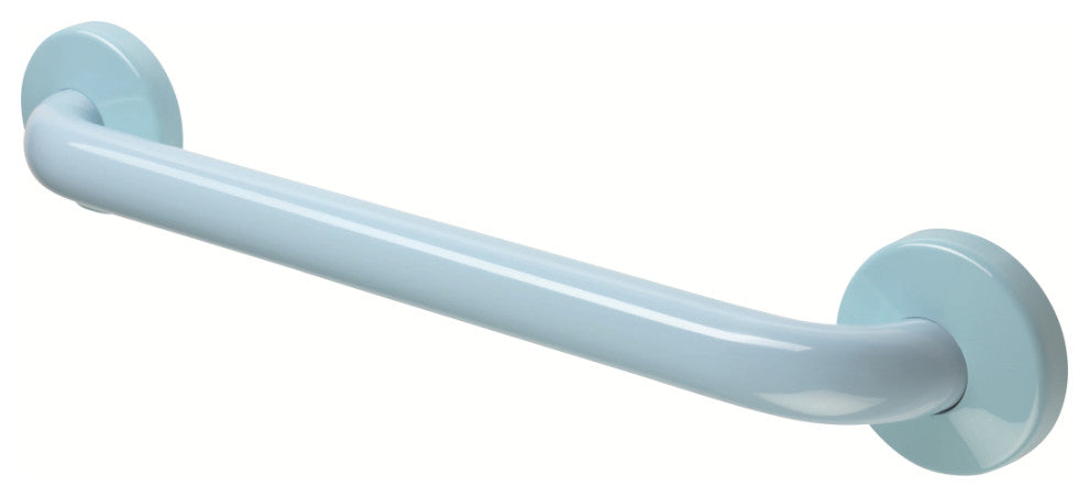 36 Inch Grab Bar With Safety Grip, Wall Mount Coated Grab Bar, Light Blue