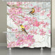 Laural Home Birds and Cherry Blossoms Shower Curtain