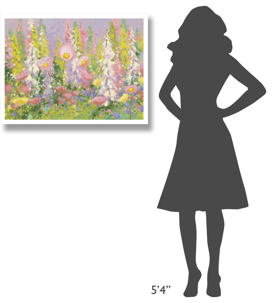 "Garden Pastels I" Digital Paper Print by Shirley Novak, 34"x26"