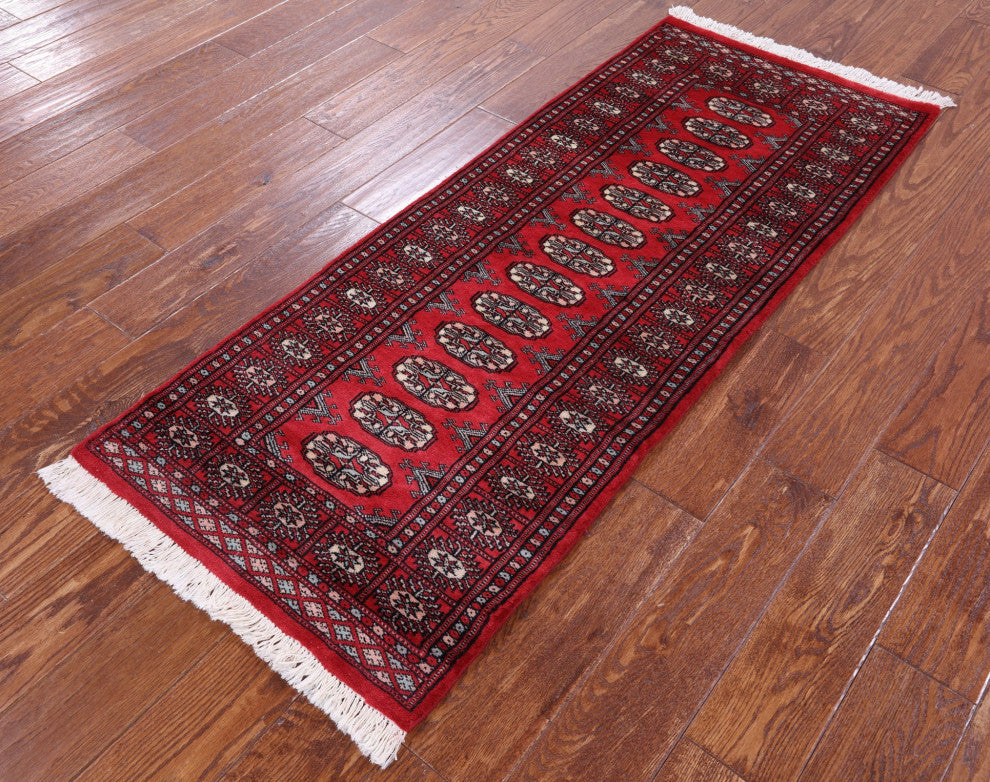 Runner Silky Bokhara Handmade Wool Rug 2' 2" X 5' 4" - Q13768