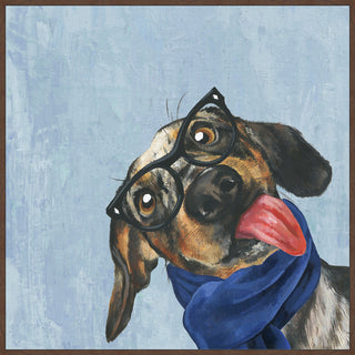 "Bare" Floater Framed Painting Print on Canvas, 12"x12"