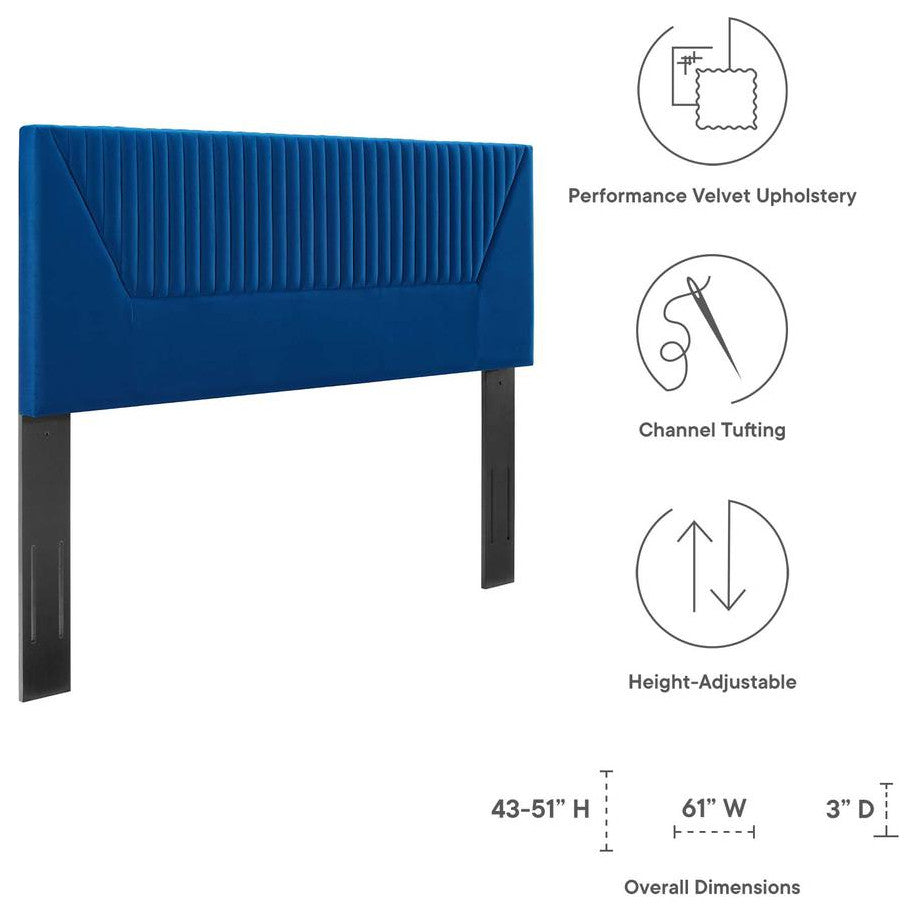 Patience Channel Tufted Performance Velvet Twin Headboard