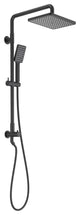 Cube Shower Column With Dual Function Shower Head, Matte Black