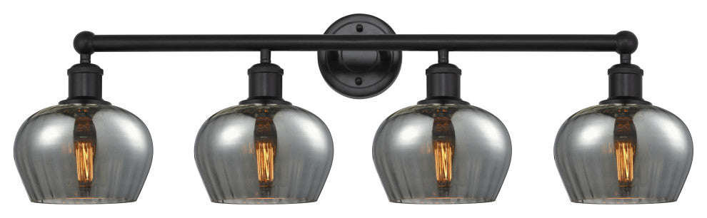Innovations 616-4W-BK-G93 Fenton 4 Light 33.5" Bath Vanity Light, Matte Black