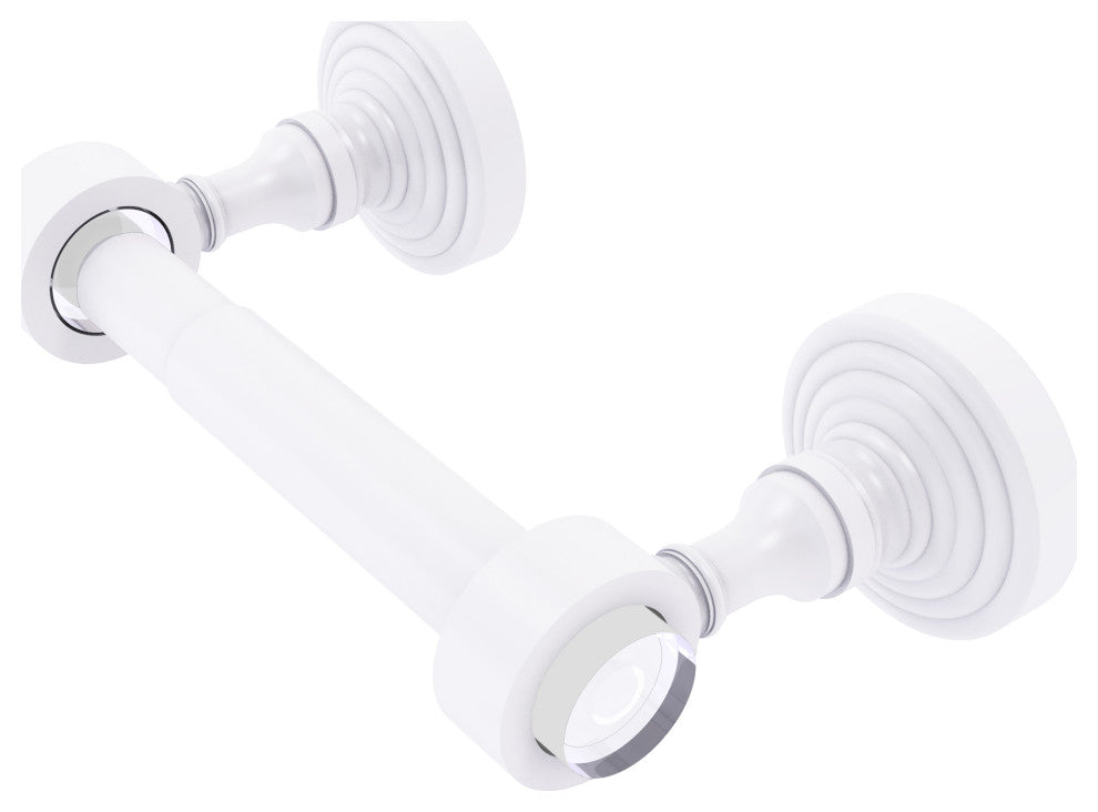 Pacific Grove 2-Post Toilet Paper Holder, Matte White