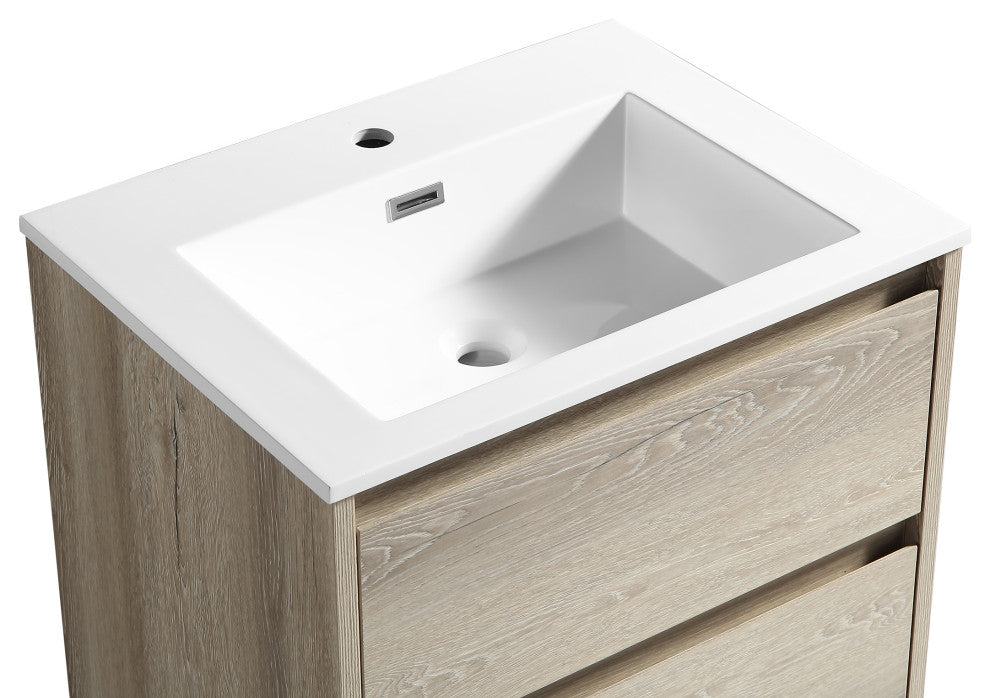 The Marlow Single Bathroom Floating Vanity, Liv, 24"